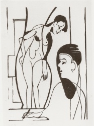 Ernst_Ludwig_Kirchner_-_Künstler_und_Modell_-_1933